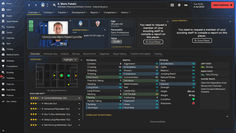 mario pasalic fm24 profile bargain midfielders