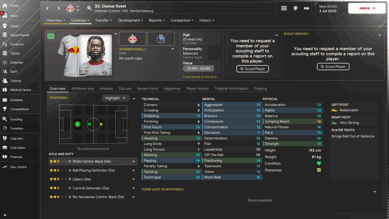 oumar solet fm24 bargain defenders