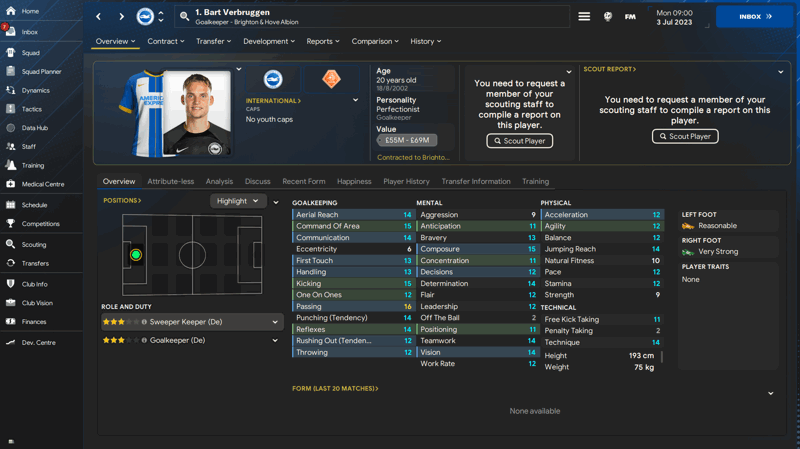 bart verbruggen top dutch wonderkids in fm24