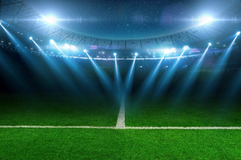 concept image floodlights in a stadium