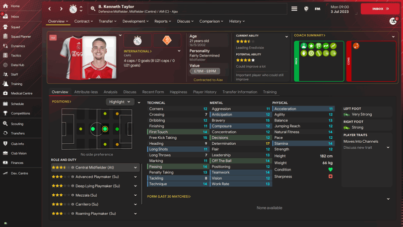 kenneth taylor top dutch wonderkids in fm24