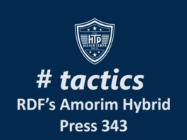THTP tactics testing RDF’s Amorim Hybrid Press 343