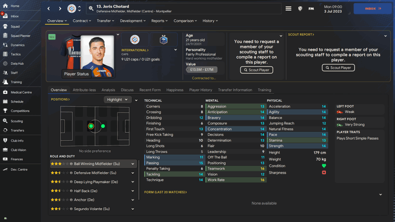 joris chotard fm24 french wonderkids