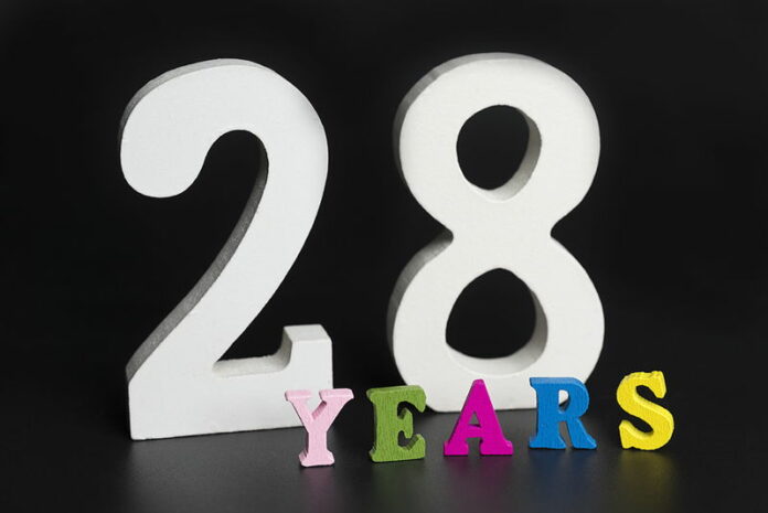 twenty eight years