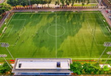 Aerial Photo of People Playing Soccer