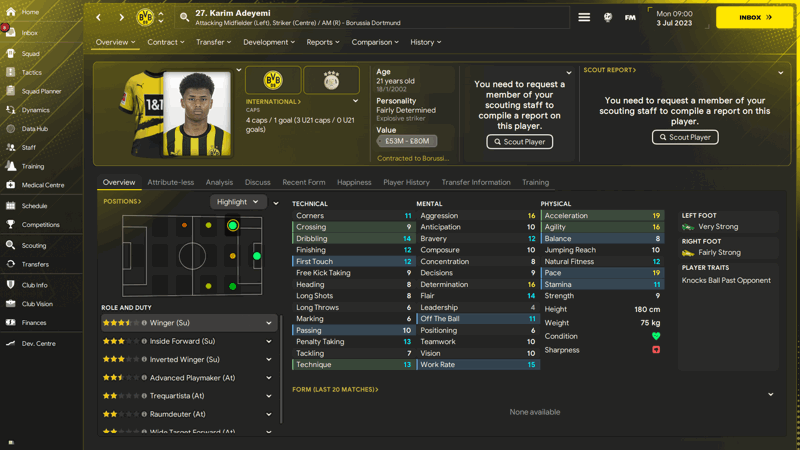 karmin adeyemi fm24 fastest players