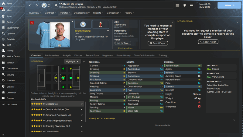 kevin de bruyne best fm24 players based on ca