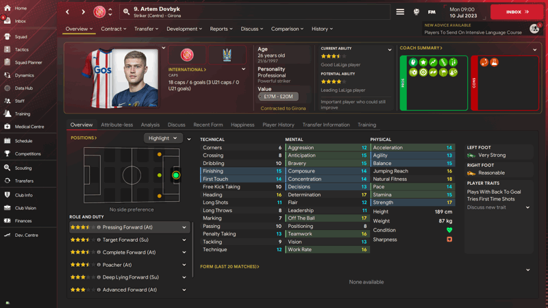 artem dovbyk girona fm profile