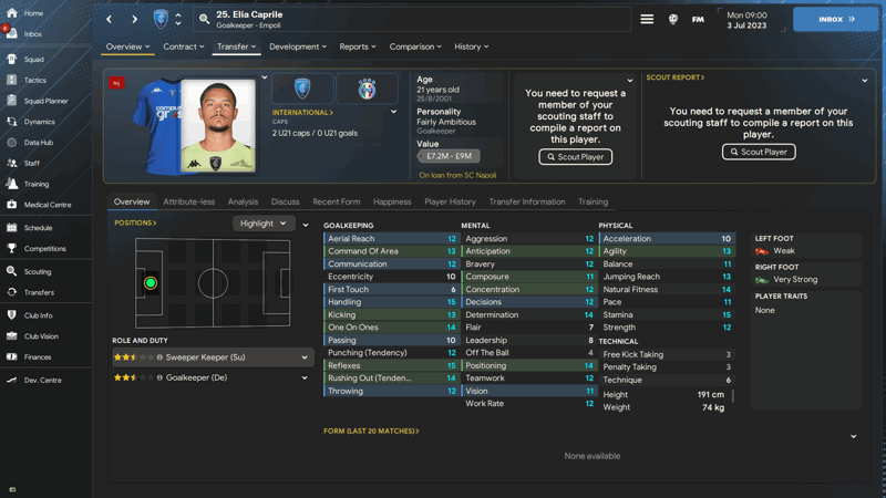 elia caprile best fm24 wonderkids