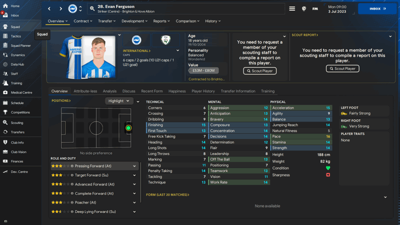 evan fergusson best fm24 wonderkids