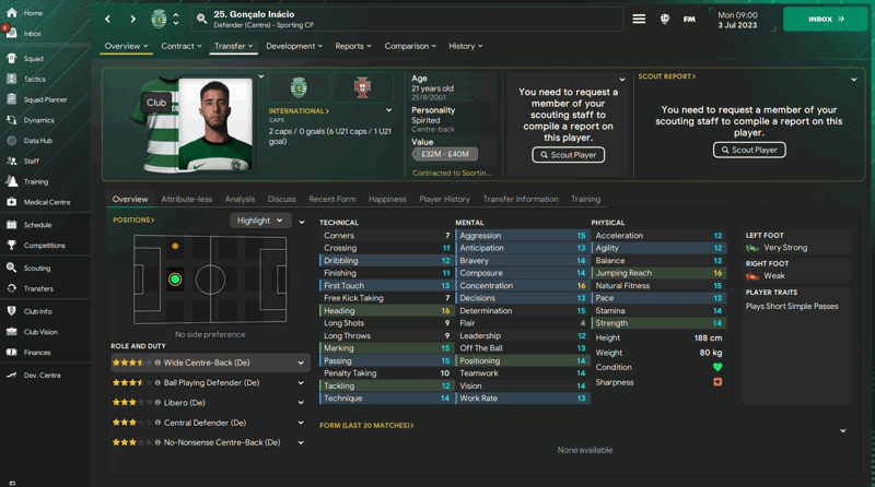 goncalo inacio best fm24 wonderkids