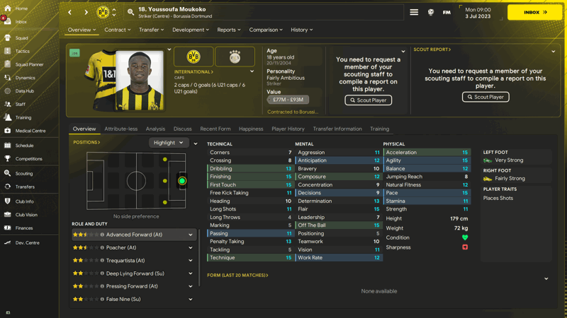 youssoufa moukoko best fm24 wonderkids