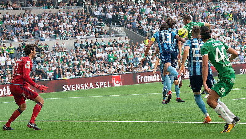 Andreas Isaksson in goal