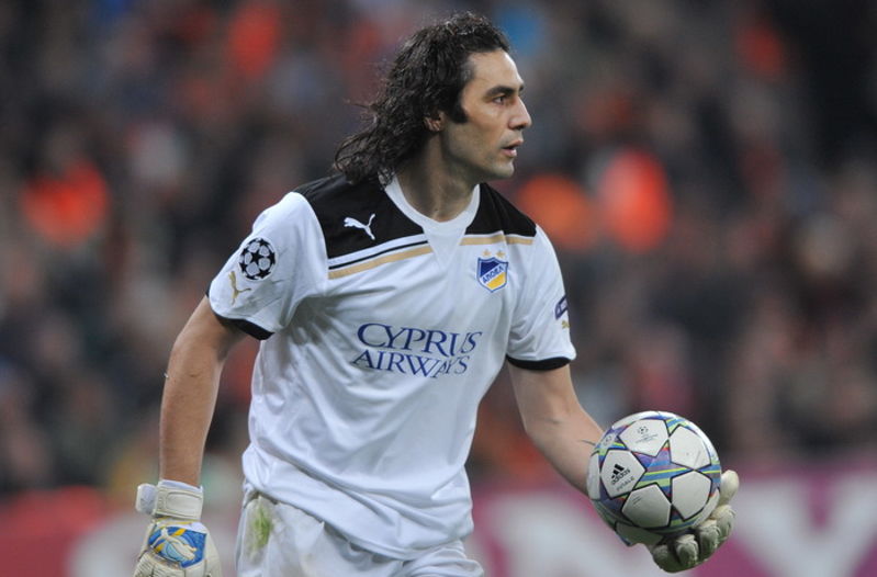 Dionisis Chiotis in goal