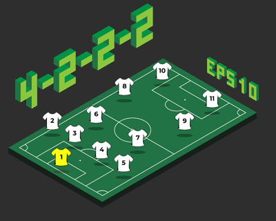 4-2-2-2 formation football