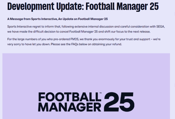 fm25 cancelled development update