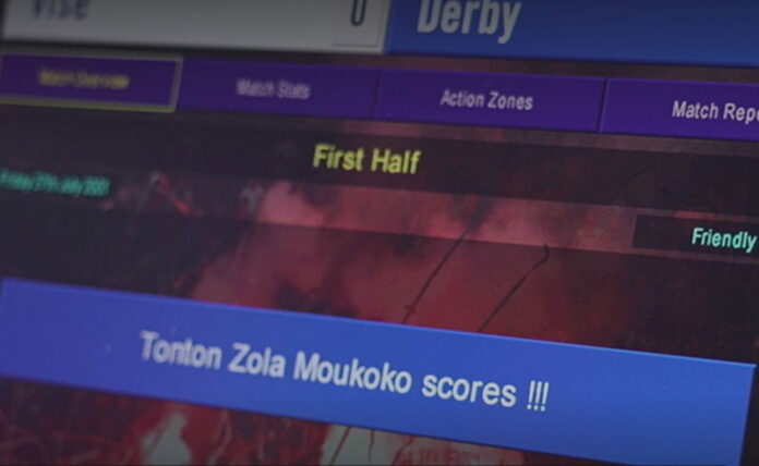 Tonton Zola Moukoko scores champ manager