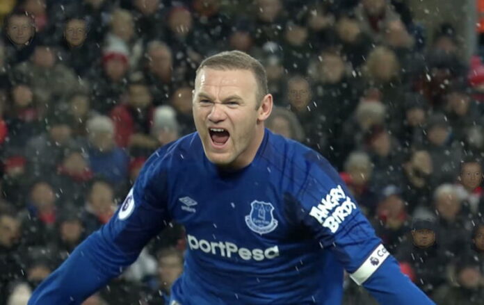 wayne rooney after scoring for everton in merseyside derby as a teenager wayne rooney after scoring for everton in merseyside derby as a teenager