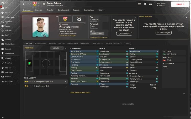 dennis seimen fm24 rising goalkeepers