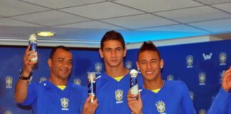 ganso with neymar and cafu