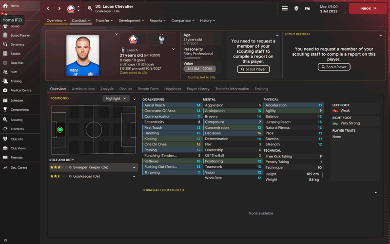 lucas chevalier fm24 rising goalkeepers