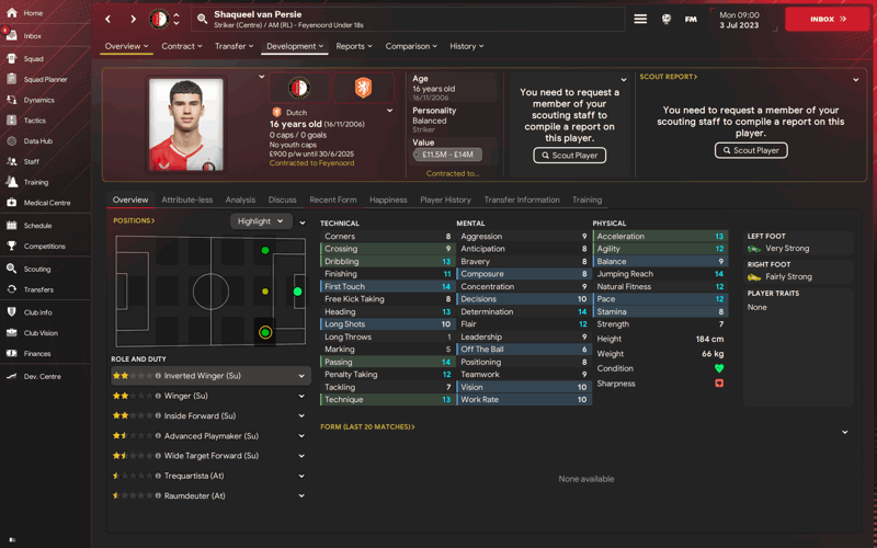 shaqueel van persie fm24