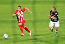sucic running onto the ball