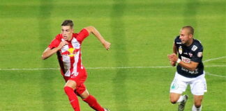 sucic running onto the ball