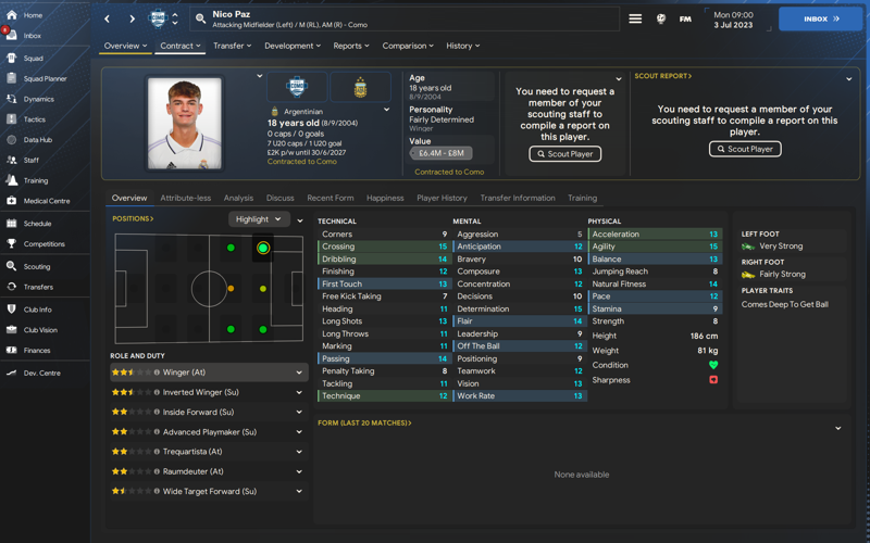 nico paz fm24 profile