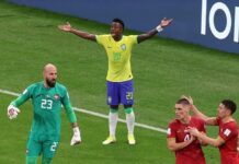 vinicius junior playing for brazil