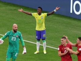 vinicius junior playing for brazil