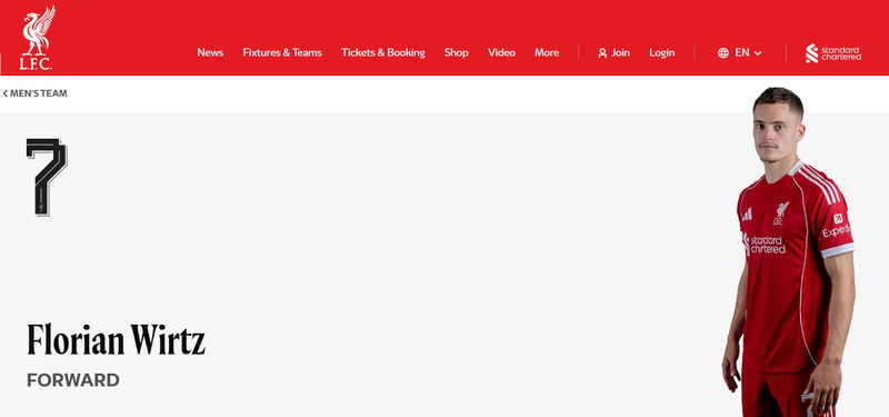 Florian Wirtz at Liverpool