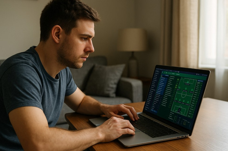 Playing Football Manager