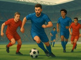 attacking midfielder illustration