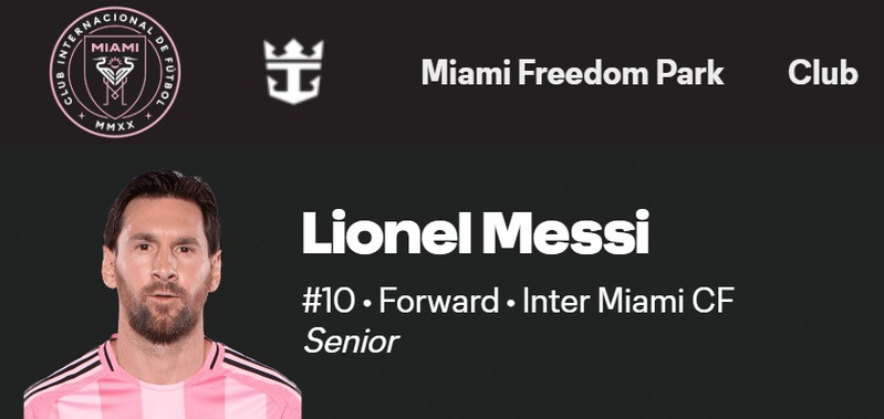 Inter Miami Messi