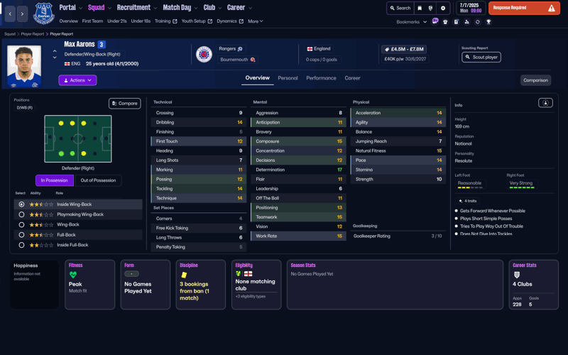 max aarons fm26 profile