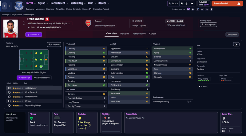 ethan nwaneri fm26 profile