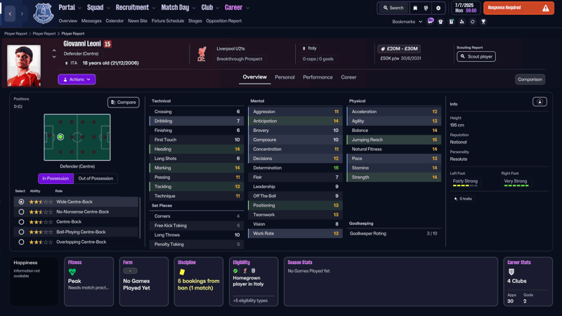 giovanni leoni fm26 italian wonderkids