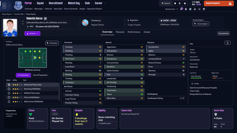 valentin barco fm26 argentinian wonderkids