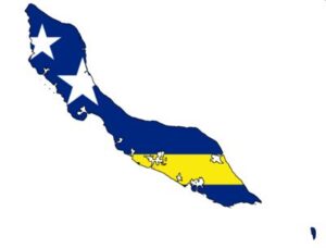Curaçao flag map