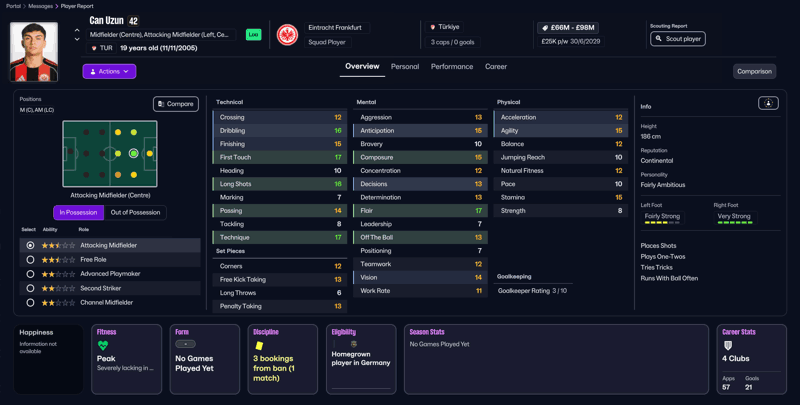 can uzun fm26 turkish wonderkids