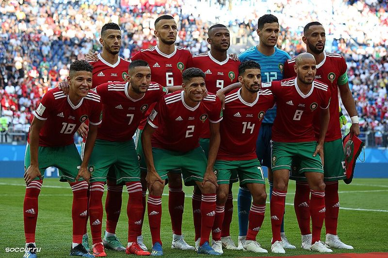 morocco national team photo pre-game