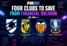 FM26 Four clubs to save from financial oblivion