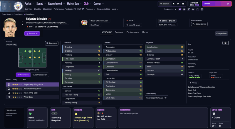 alexjandro grimaldo fm26 profile