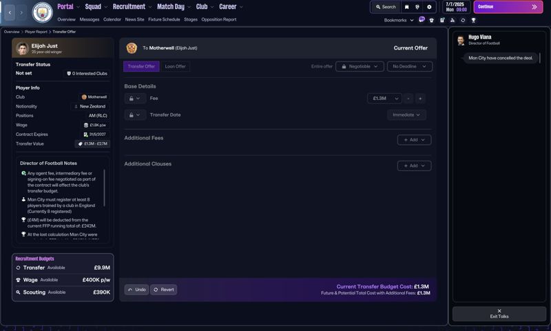 elijah just fm26 transfer