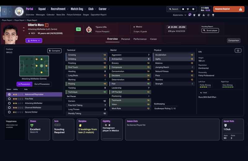 gilberto mora fm26 profile