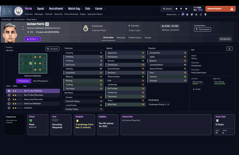 gustavo puerta fm26 profile