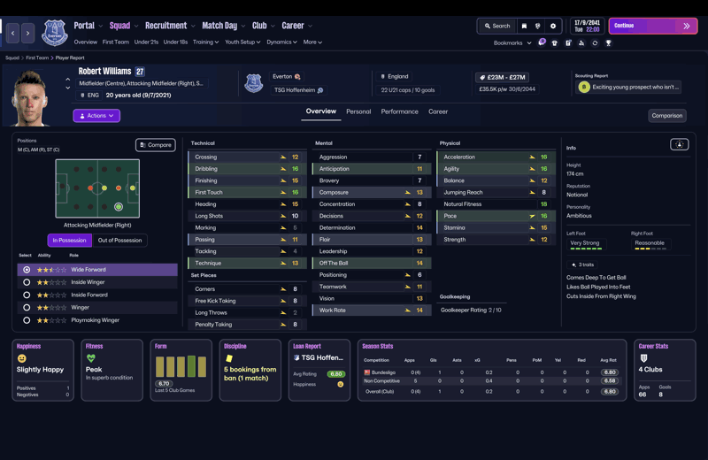 robert williams fm26 profile